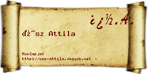 Ősz Attila névjegykártya